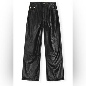 Ganni Black Wide Leg Pants